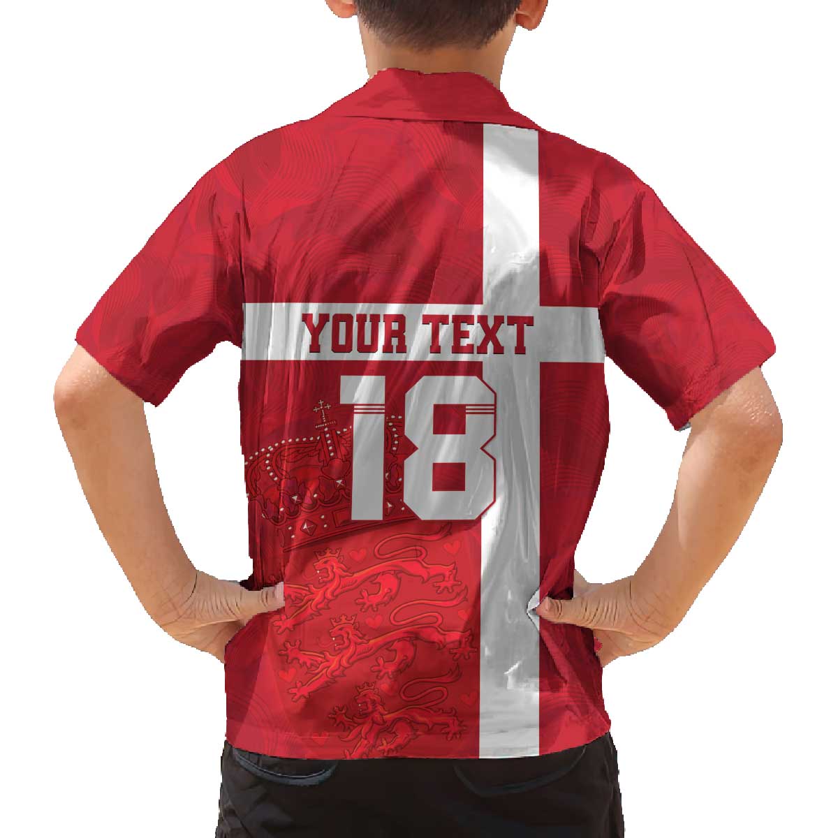 Custom Denmark Football Family Matching Off The Shoulder Long Sleeve Dress and Hawaiian Shirt Danish Dynamite Go Champion