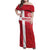 Custom Denmark Football Family Matching Off Shoulder Maxi Dress and Hawaiian Shirt Danish Dynamite Go Champion