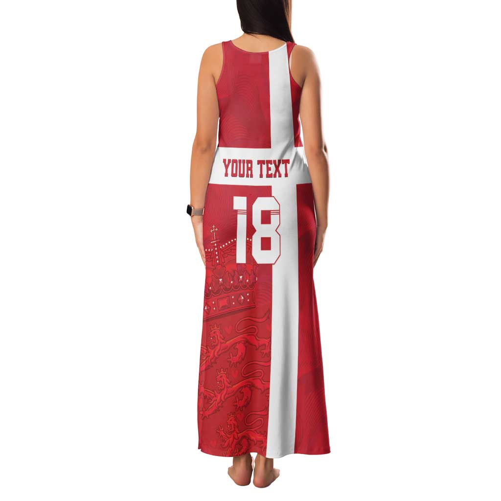 Custom Denmark Football Family Matching Tank Maxi Dress and Hawaiian Shirt Danish Dynamite Go Champion
