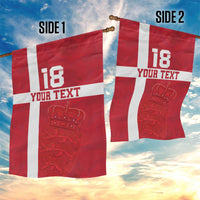 Custom Denmark Football Garden Flag Danish Dynamite Go Champion