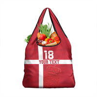 Custom Denmark Football Grocery Bag Danish Dynamite Go Champion