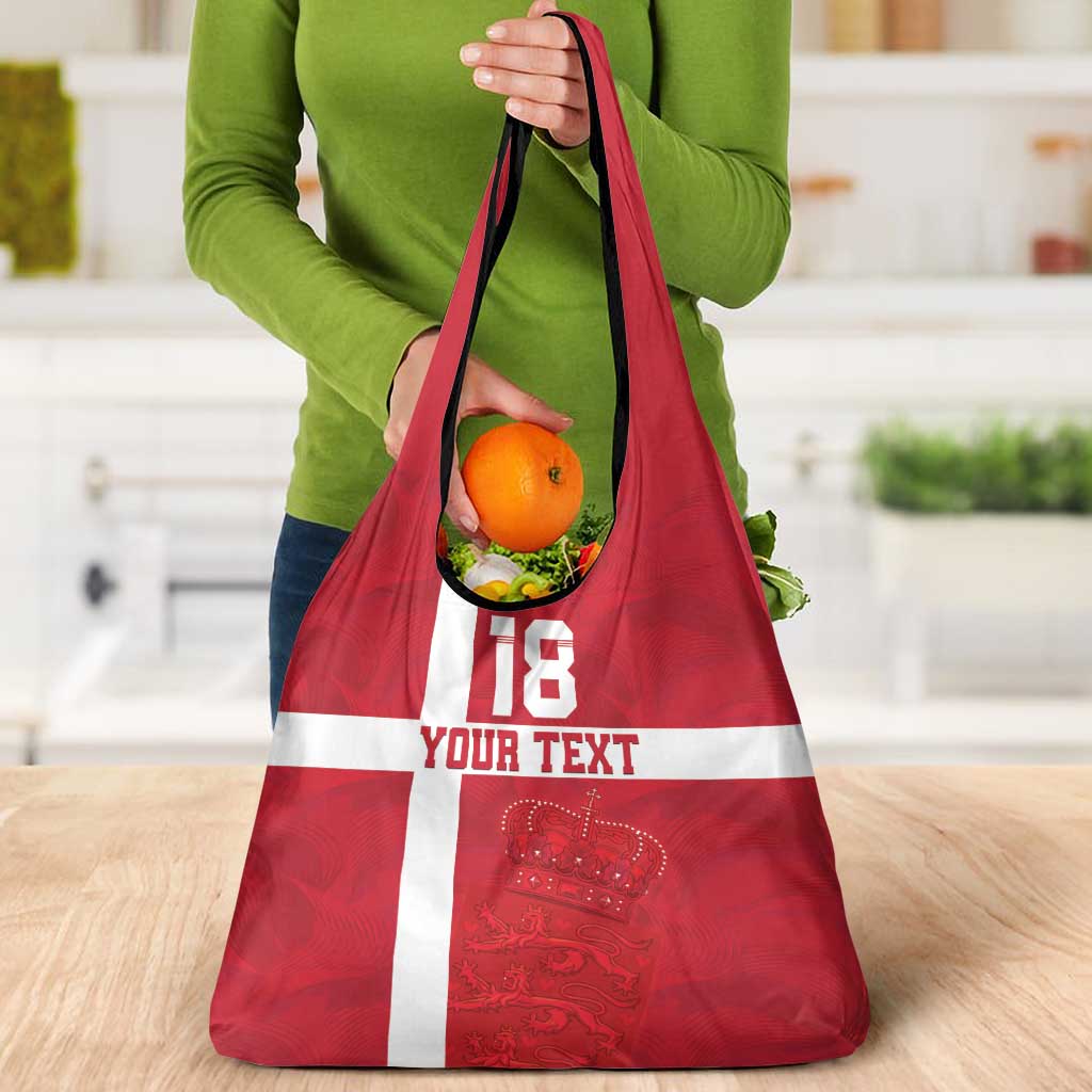 Custom Denmark Football Grocery Bag Danish Dynamite Go Champion