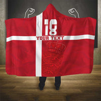 Custom Denmark Football Hooded Blanket Danish Dynamite Go Champion