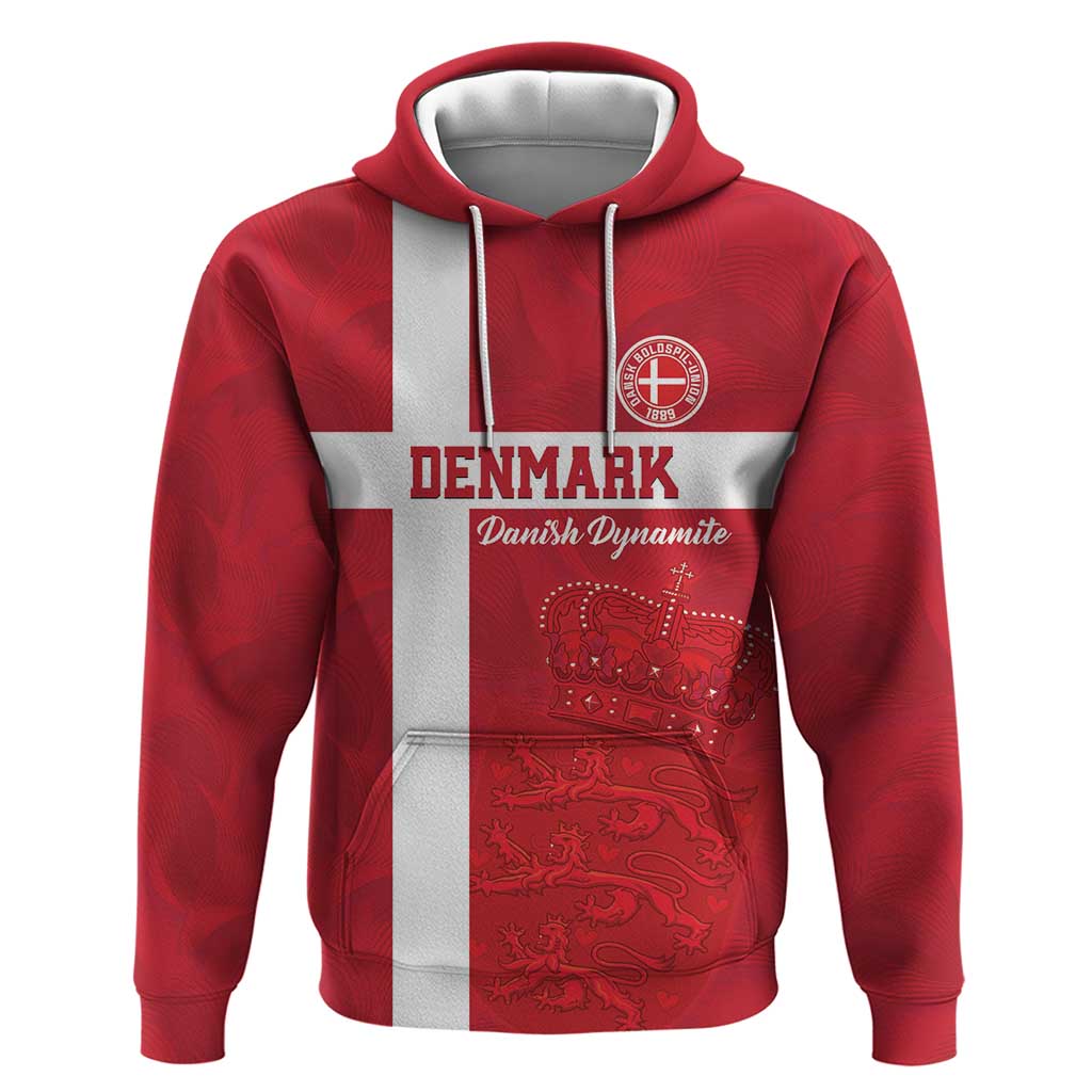 Custom Denmark Football Hoodie Danish Dynamite Go Champion