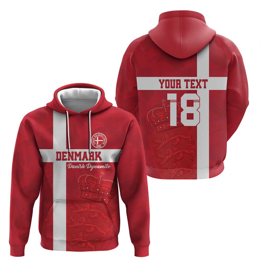 Custom Denmark Football Hoodie Danish Dynamite Go Champion