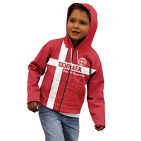 Custom Denmark Football Kid Hoodie Danish Dynamite Go Champion