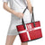 Custom Denmark Football Leather Tote Bag Danish Dynamite Go Champion