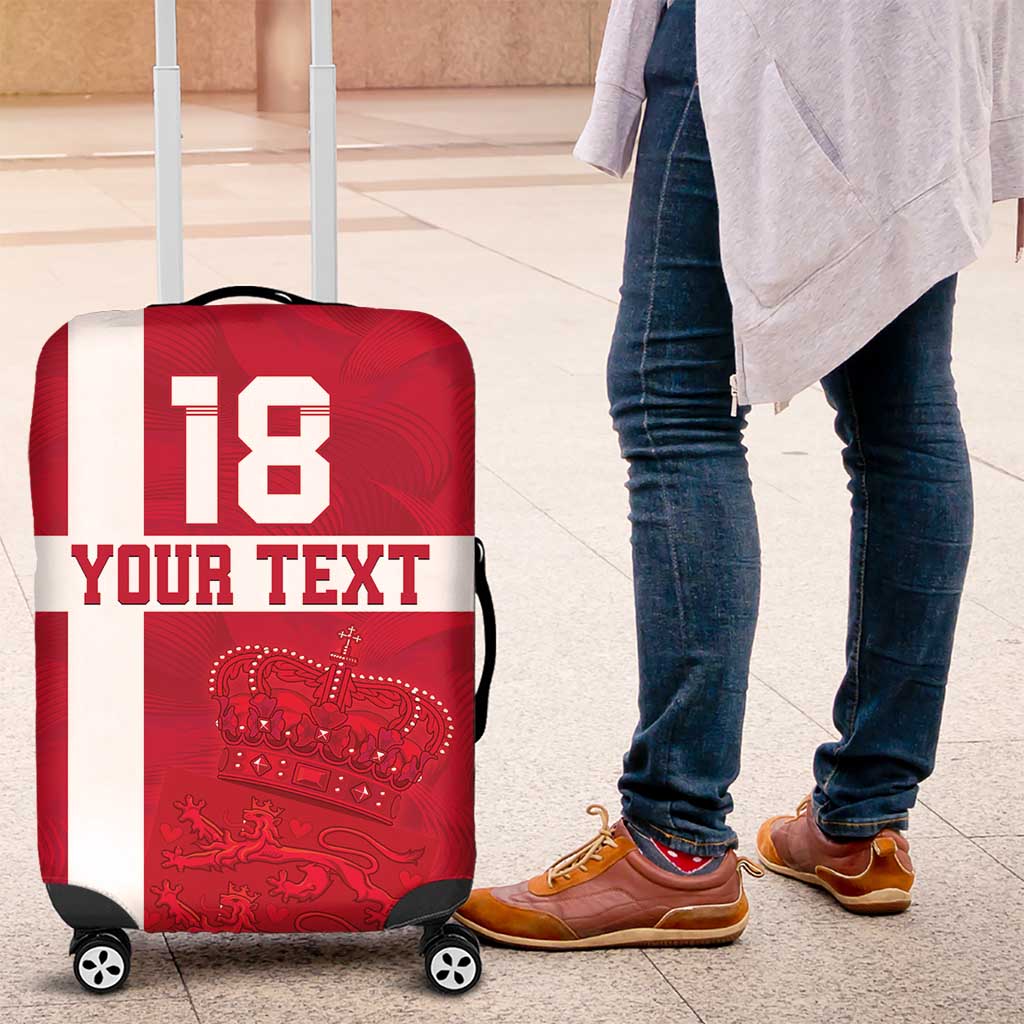Custom Denmark Football Luggage Cover Danish Dynamite Go Champion