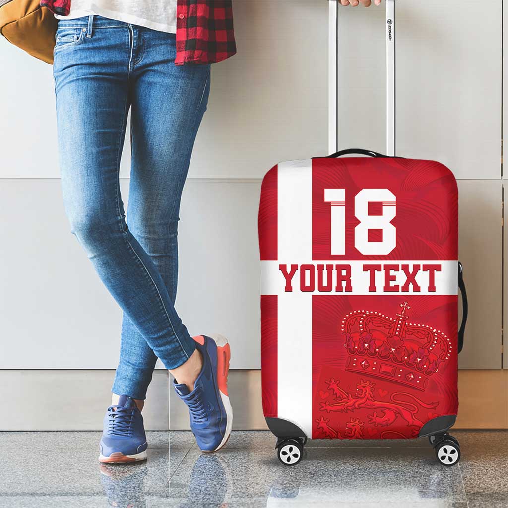 Custom Denmark Football Luggage Cover Danish Dynamite Go Champion