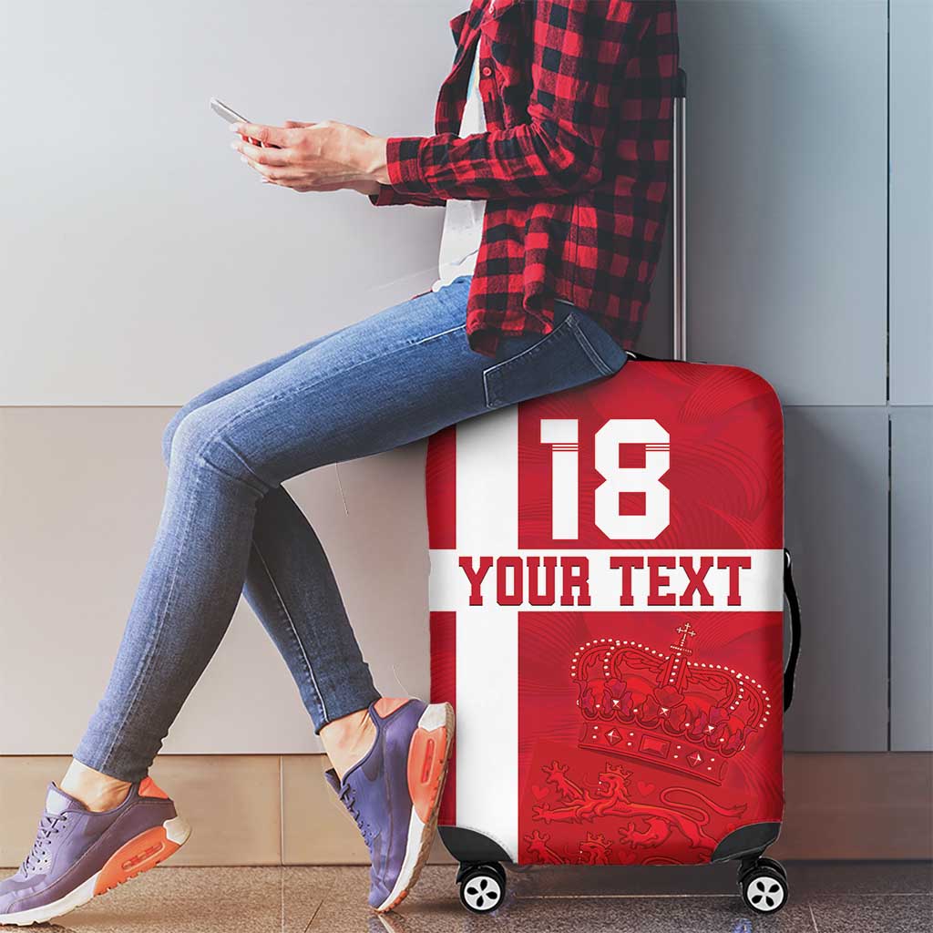 Custom Denmark Football Luggage Cover Danish Dynamite Go Champion