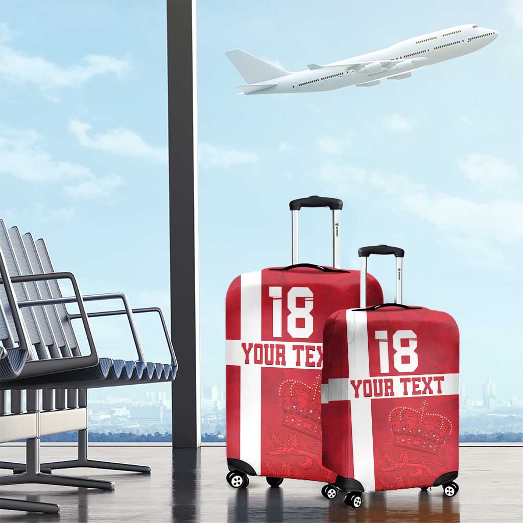 Custom Denmark Football Luggage Cover Danish Dynamite Go Champion