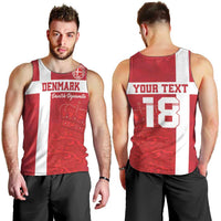 Custom Denmark Football Men Tank Top Danish Dynamite Go Champion