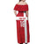 Custom Denmark Football Off Shoulder Maxi Dress Danish Dynamite Go Champion