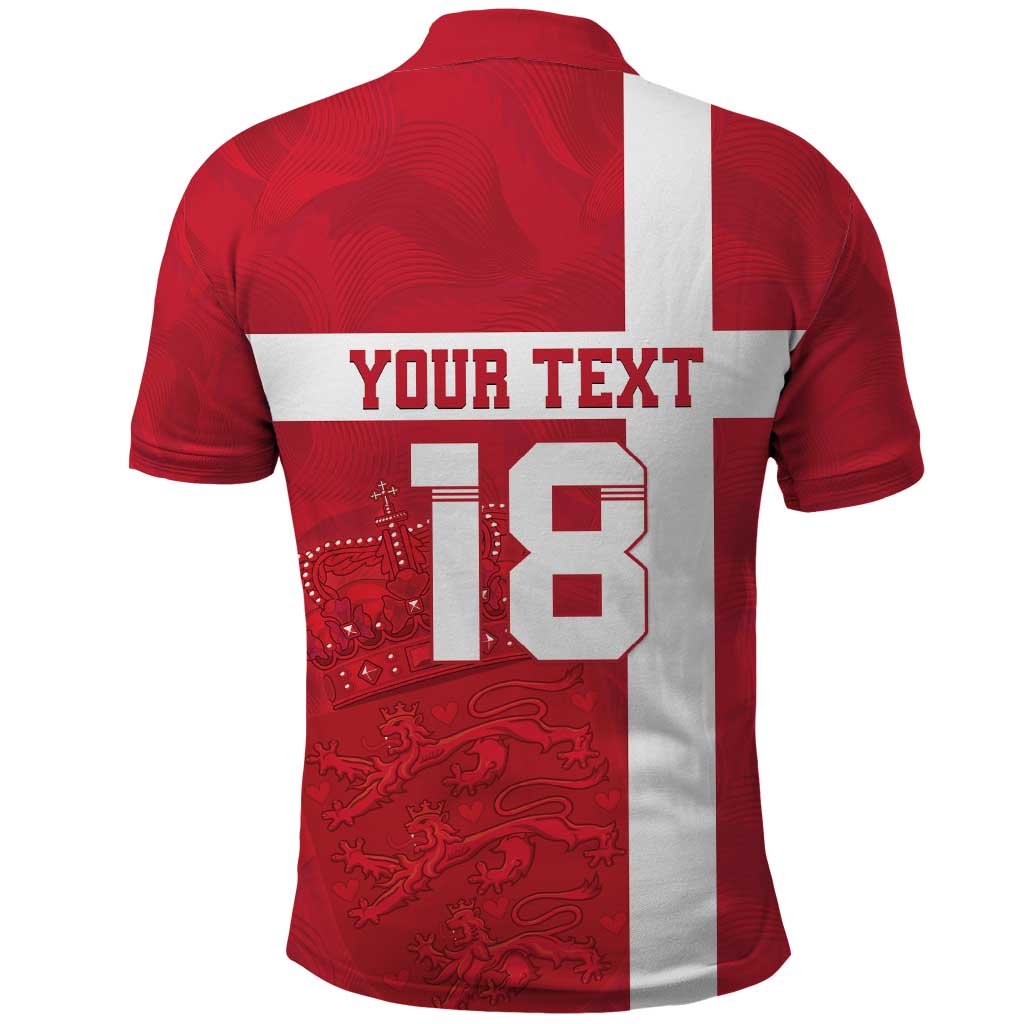 Custom Denmark Football Polo Shirt Danish Dynamite Go Champion