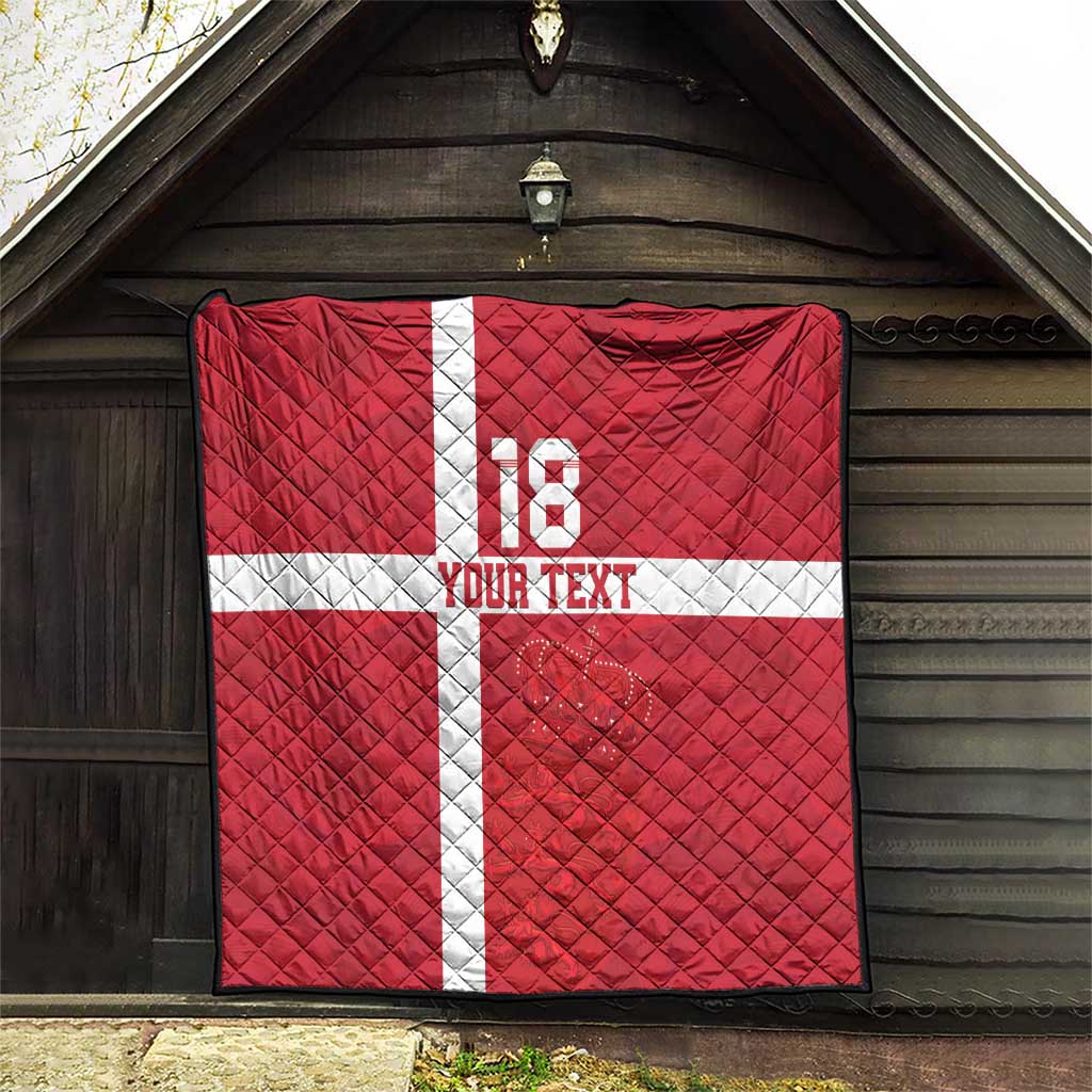 Custom Denmark Football Quilt Danish Dynamite Go Champion