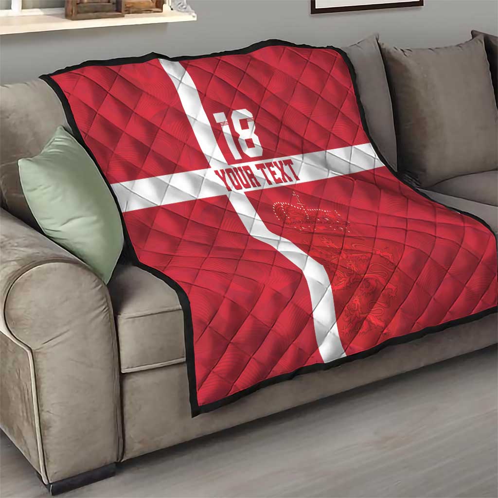 Custom Denmark Football Quilt Danish Dynamite Go Champion
