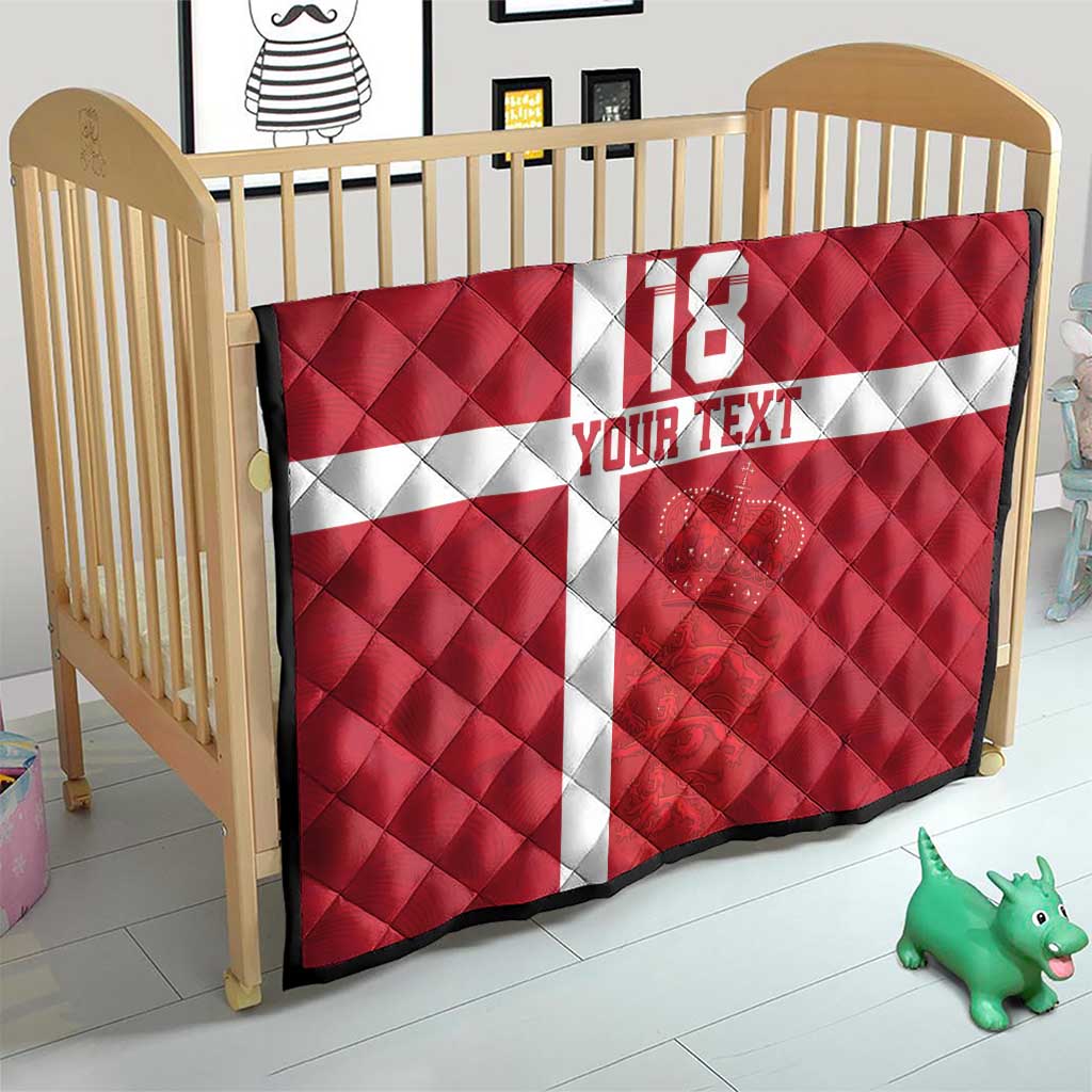Custom Denmark Football Quilt Danish Dynamite Go Champion