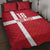 Custom Denmark Football Quilt Bed Set Danish Dynamite Go Champion