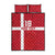 Custom Denmark Football Quilt Bed Set Danish Dynamite Go Champion