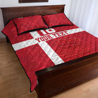 Custom Denmark Football Quilt Bed Set Danish Dynamite Go Champion
