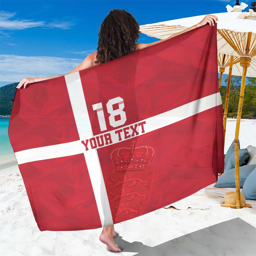 Custom Denmark Football Sarong Danish Dynamite Go Champion