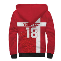 Custom Denmark Football Sherpa Hoodie Danish Dynamite Go Champion