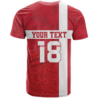 Custom Denmark Football T Shirt Danish Dynamite Go Champion