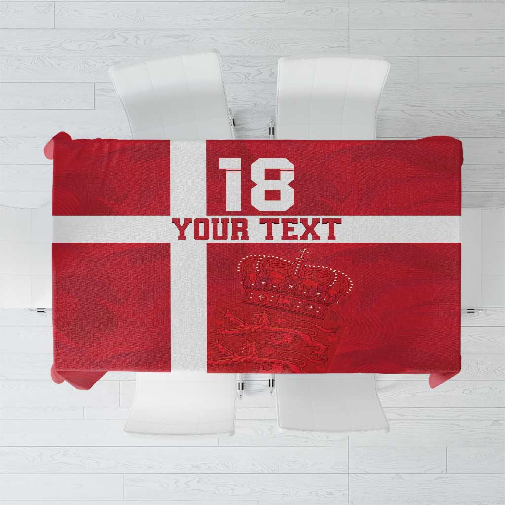 Custom Denmark Football Tablecloth Danish Dynamite Go Champion