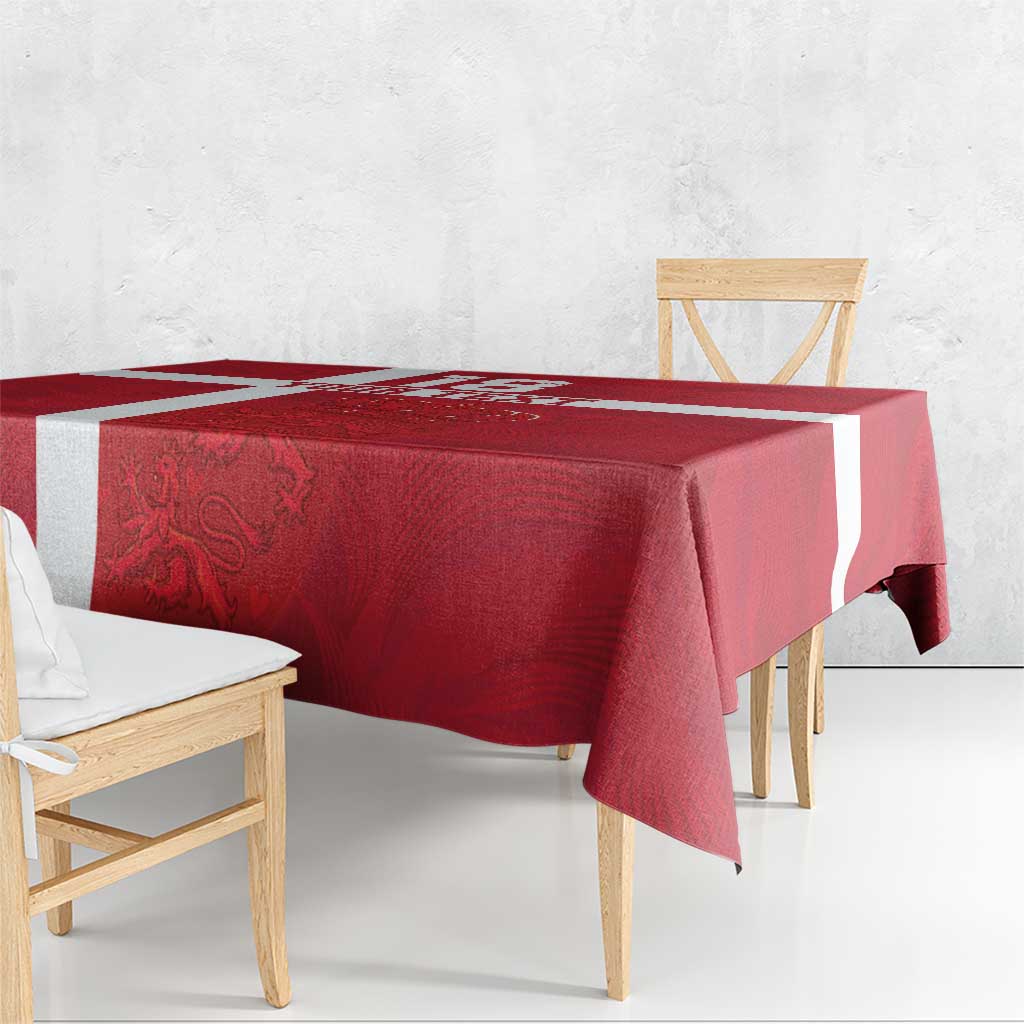 Custom Denmark Football Tablecloth Danish Dynamite Go Champion