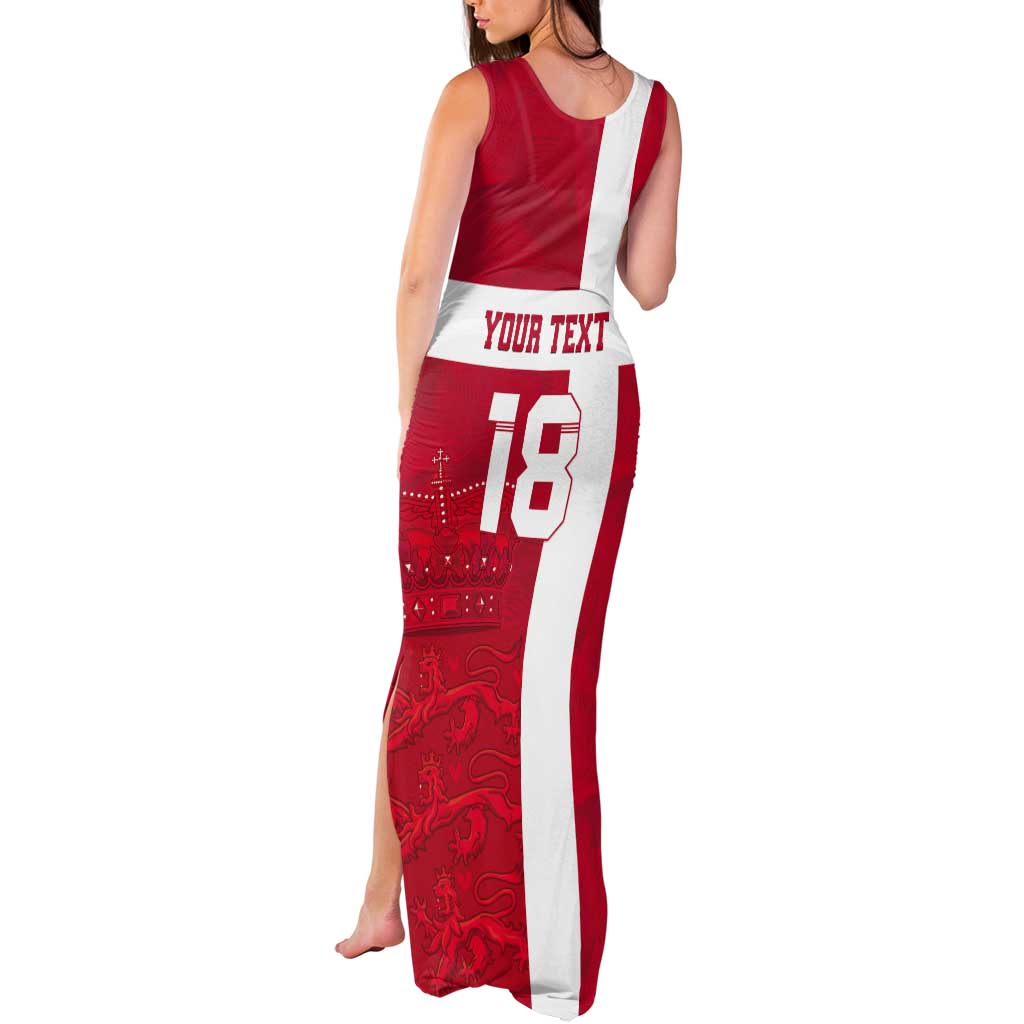 Custom Denmark Football Tank Maxi Dress Danish Dynamite Go Champion