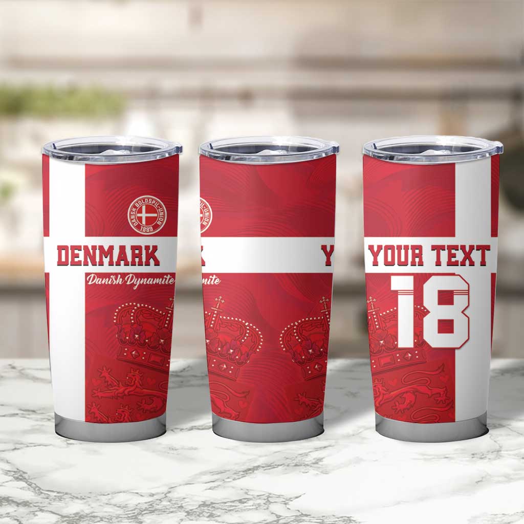 Custom Denmark Football Tumbler Cup Danish Dynamite Go Champion