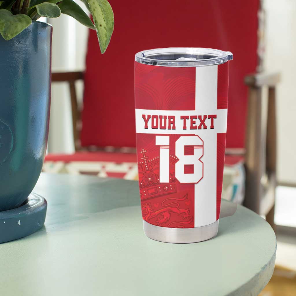 Custom Denmark Football Tumbler Cup Danish Dynamite Go Champion