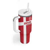 Custom Denmark Football Tumbler With Handle Danish Dynamite Go Champion