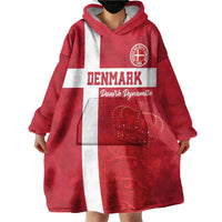Custom Denmark Football Wearable Blanket Hoodie Danish Dynamite Go Champion