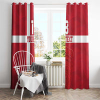 Custom Denmark Football Window Curtain Danish Dynamite Go Champion