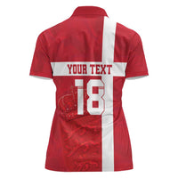 Custom Denmark Football Women Polo Shirt Danish Dynamite Go Champion