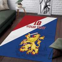 Custom Netherlands Football Area Rug Come On Holland