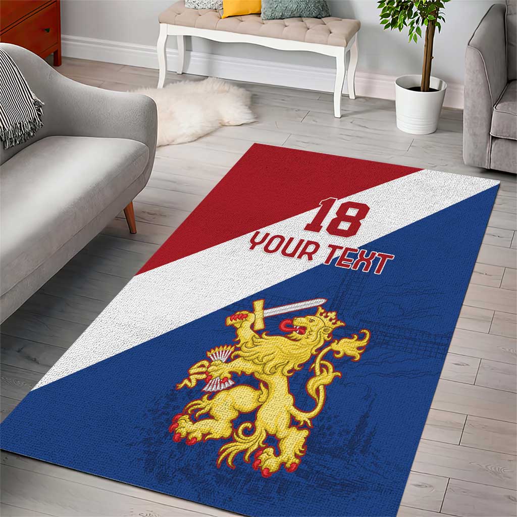 Custom Netherlands Football Area Rug Come On Holland