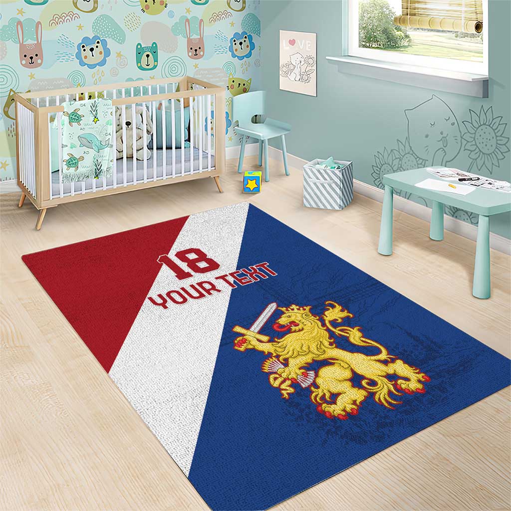 Custom Netherlands Football Area Rug Come On Holland