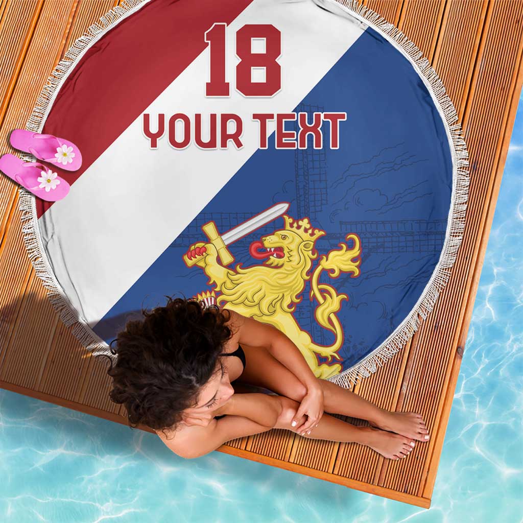 Custom Netherlands Football Beach Blanket Come On Holland