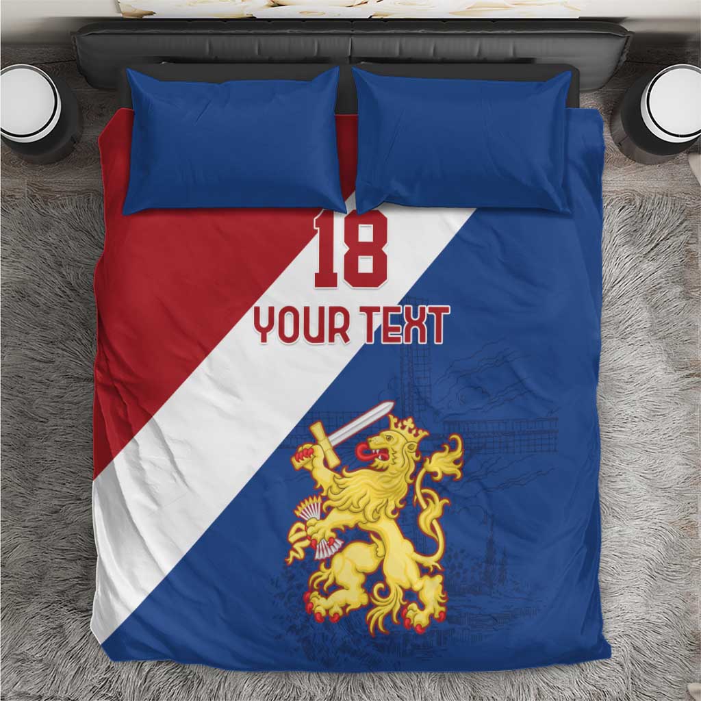 Custom Netherlands Football Bedding Set Come On Holland