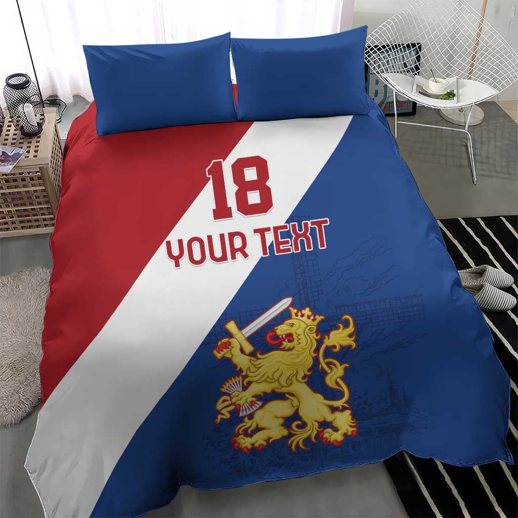 Custom Netherlands Football Bedding Set Come On Holland