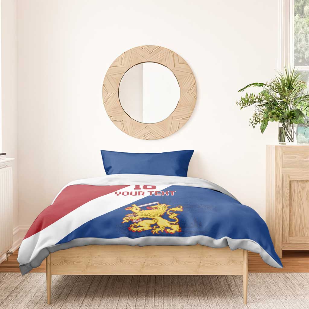 Custom Netherlands Football Bedding Set Come On Holland