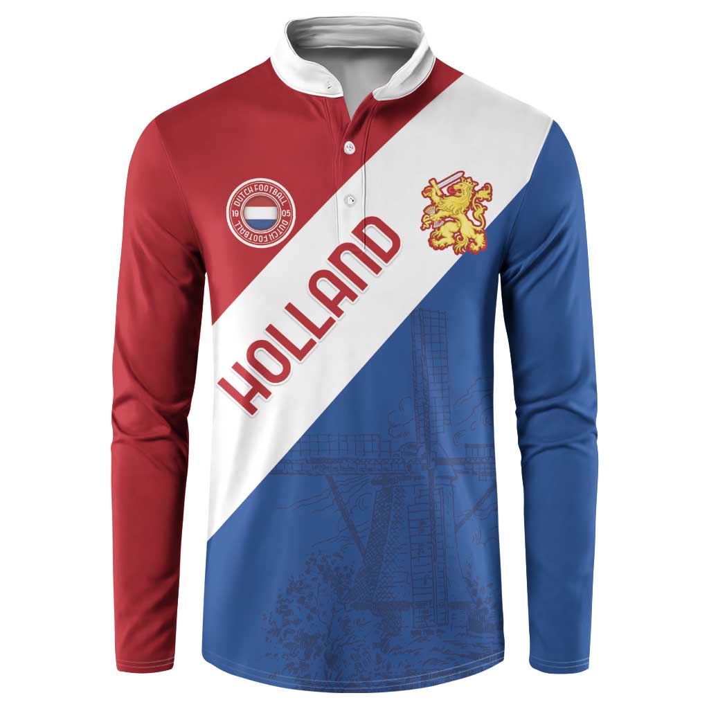 Custom Netherlands Football Button Sweatshirt Come On Holland