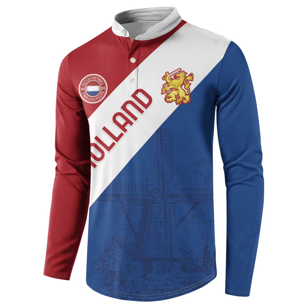 Custom Netherlands Football Button Sweatshirt Come On Holland