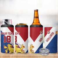 Custom Netherlands Football 4 in 1 Can Cooler Tumbler Come On Holland
