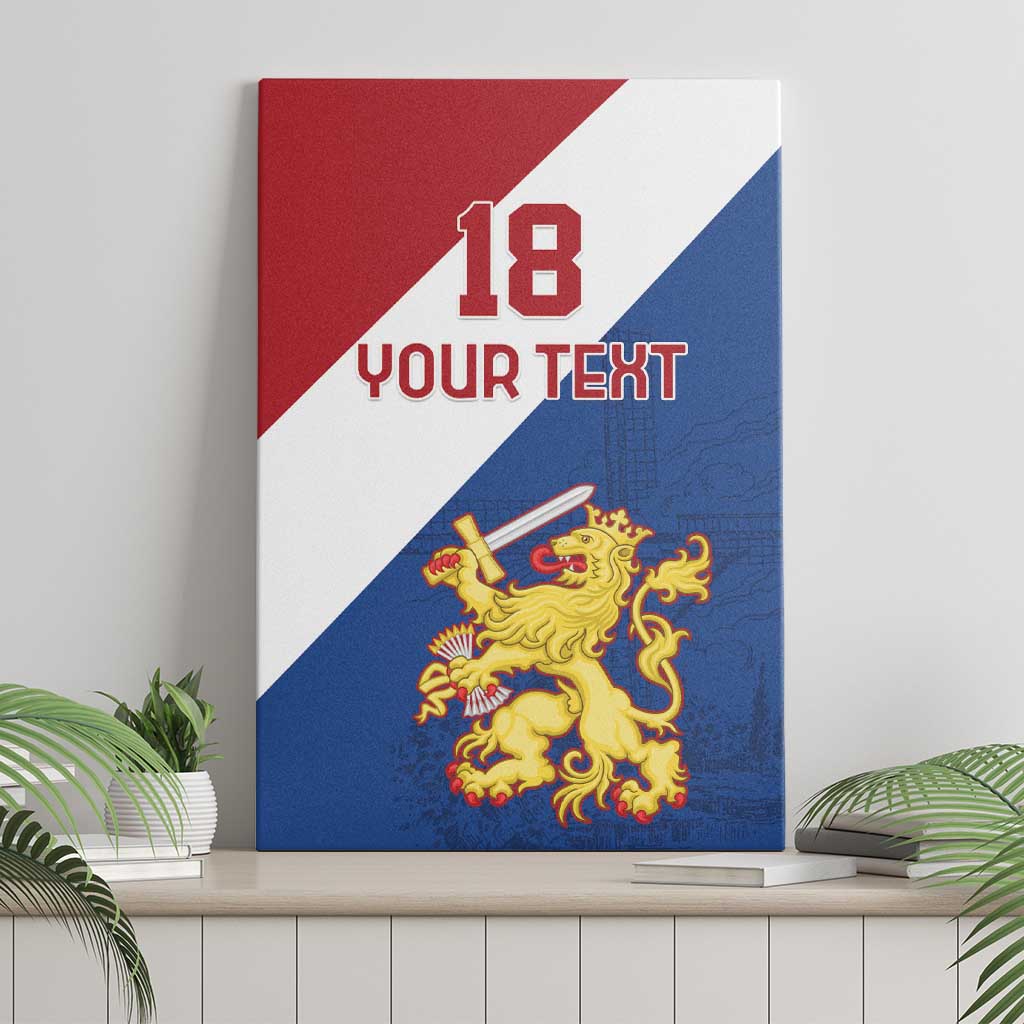 Custom Netherlands Football Canvas Wall Art Come On Holland
