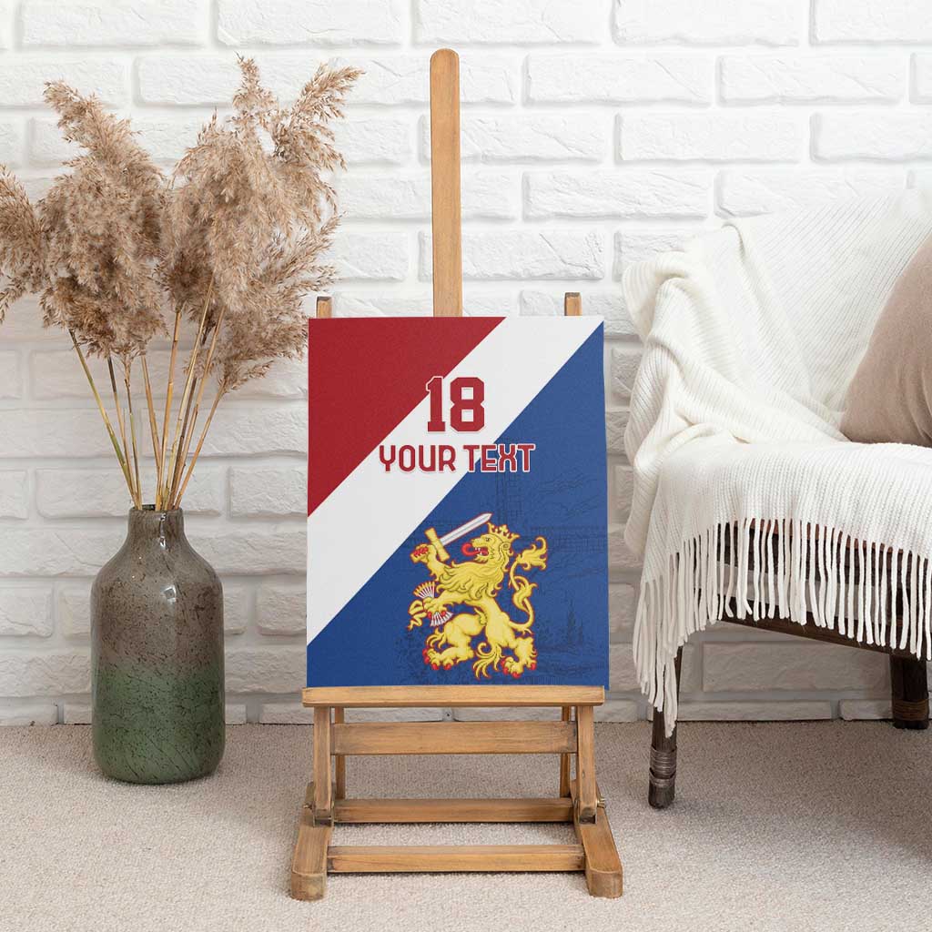 Custom Netherlands Football Canvas Wall Art Come On Holland