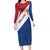 Custom Netherlands Football Family Matching Long Sleeve Bodycon Dress and Hawaiian Shirt Come On Holland