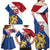 Custom Netherlands Football Family Matching Off Shoulder Maxi Dress and Hawaiian Shirt Come On Holland